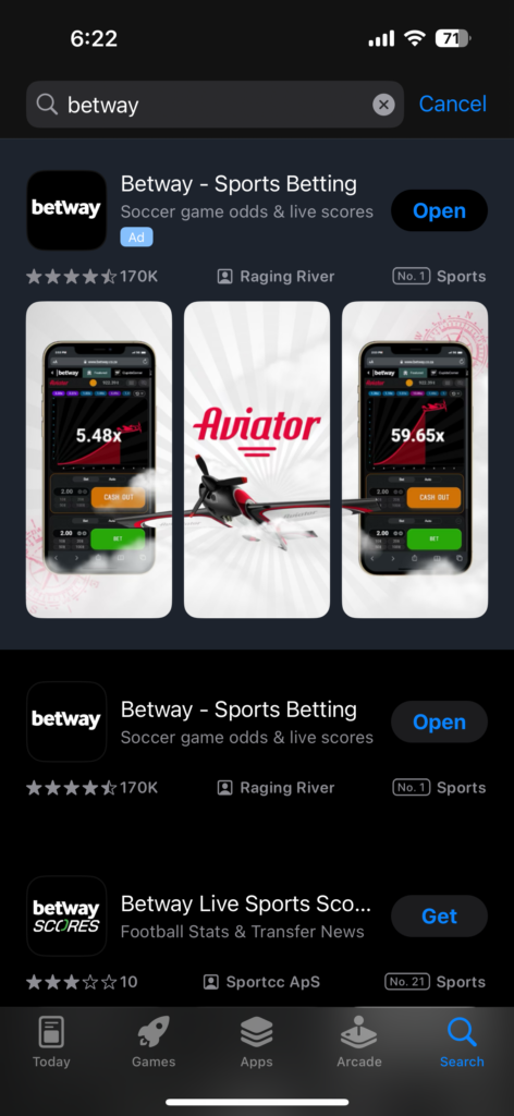 betway app