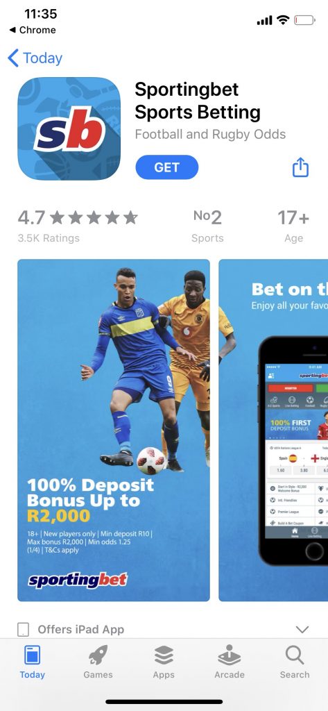 Sportingbet mobile app