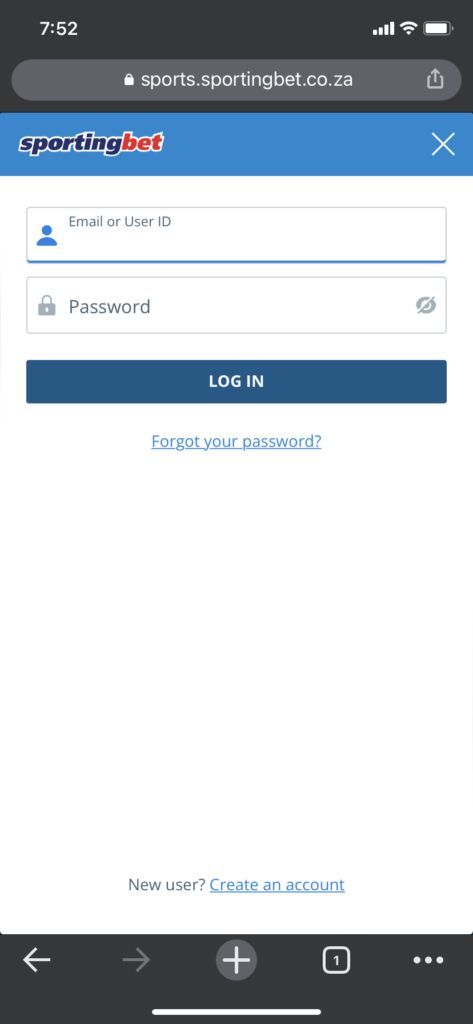 sportingbet login