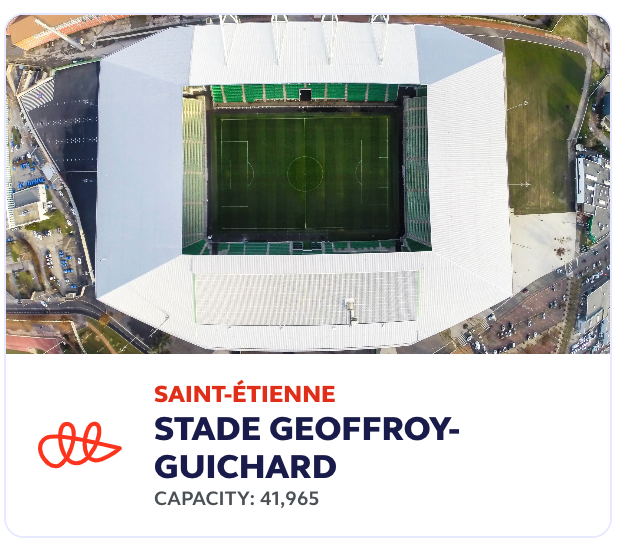 Stade geoffroy-guichard in saint-ettienne