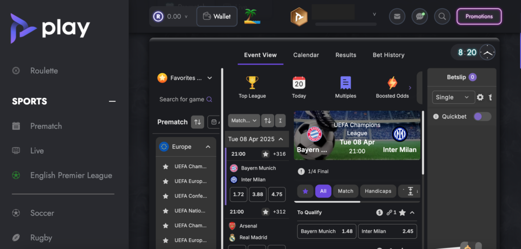 play.co.za sports betting