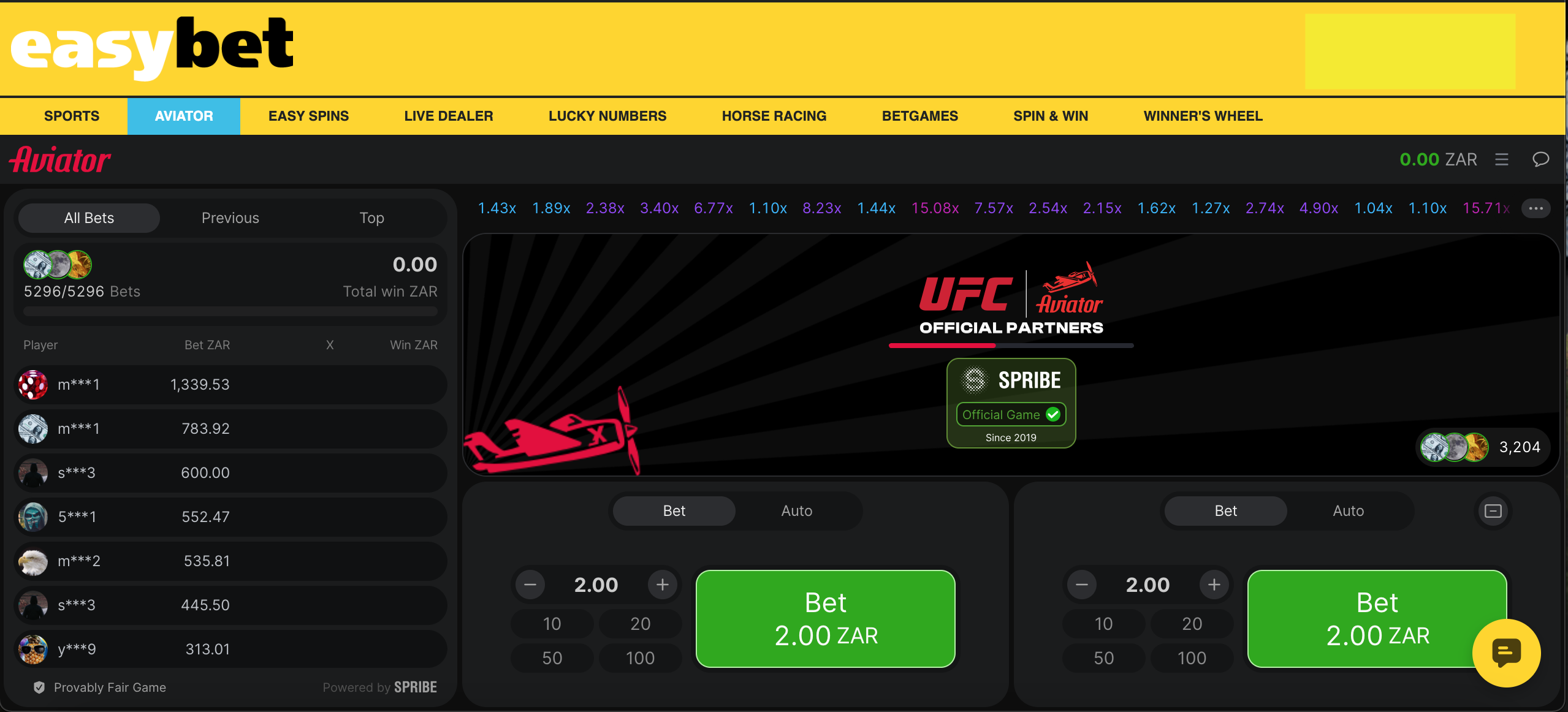 Aviator crash game example showing multiplier and cashout