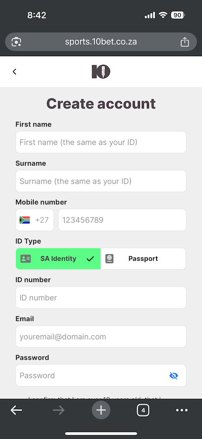 Step 2: Sign up or log in