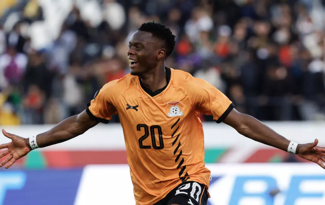 Patson Daka scores late for Zambia (replace image)