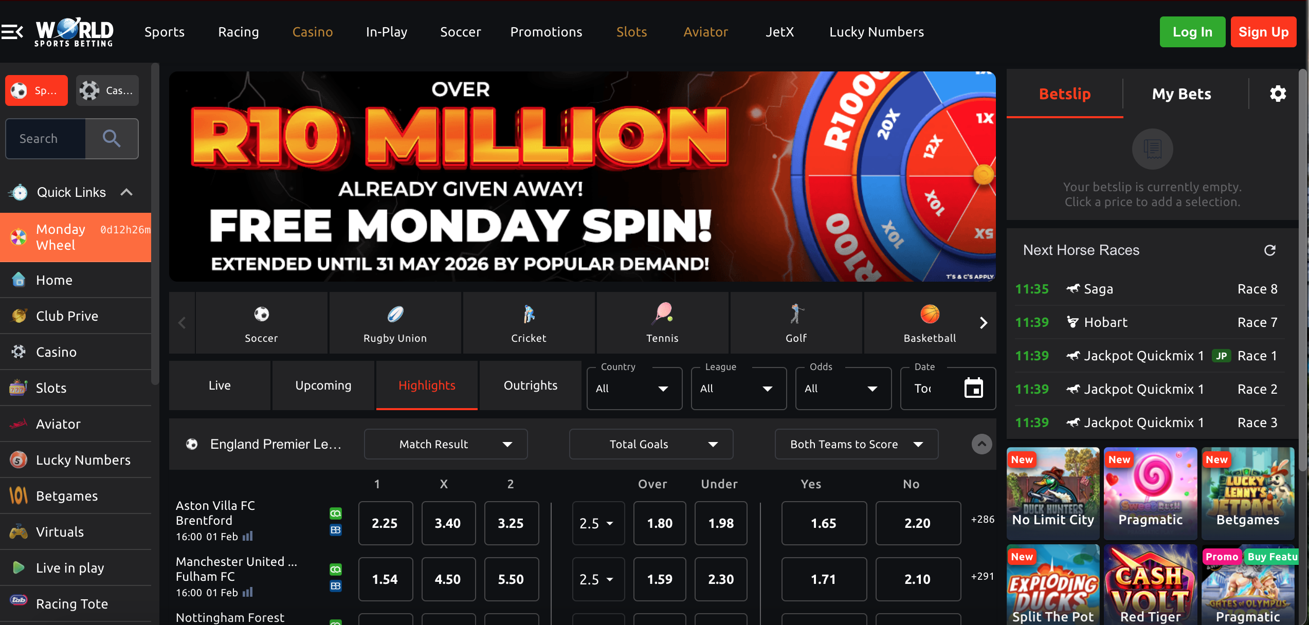 World Sports Betting preview