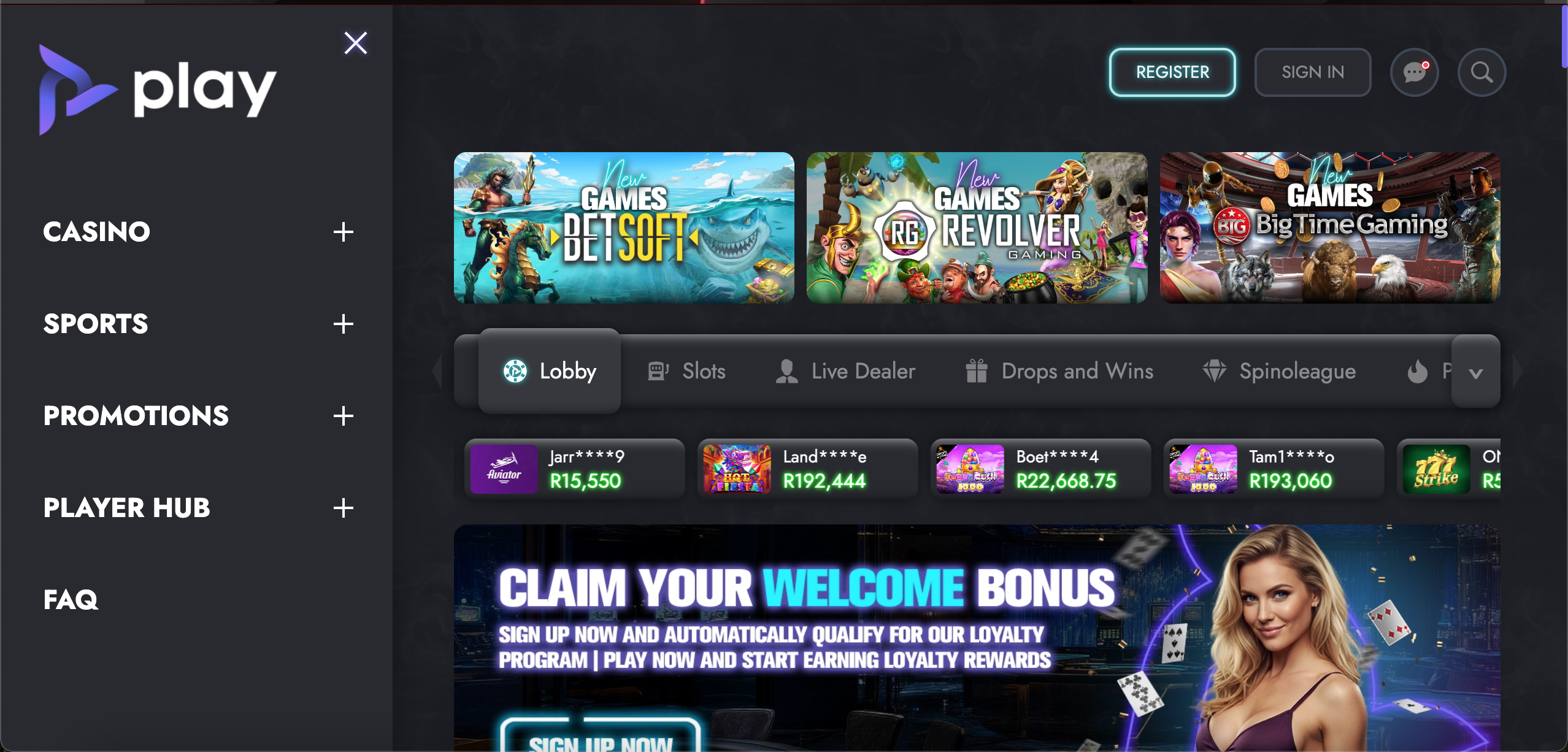 Play.co.za preview placeholder