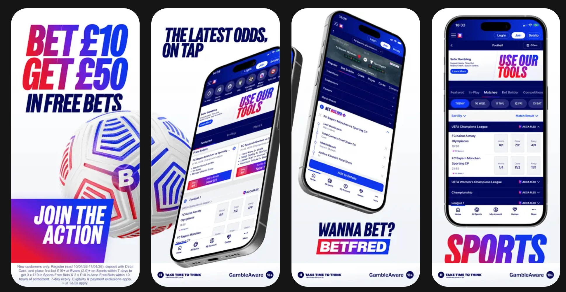 Betfred app download screen South Africa
