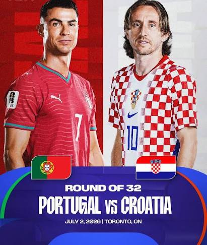 Portugal vs Croatia 2026 FIFA World Cup Round of 32 preview featuring Ronaldo and Modric